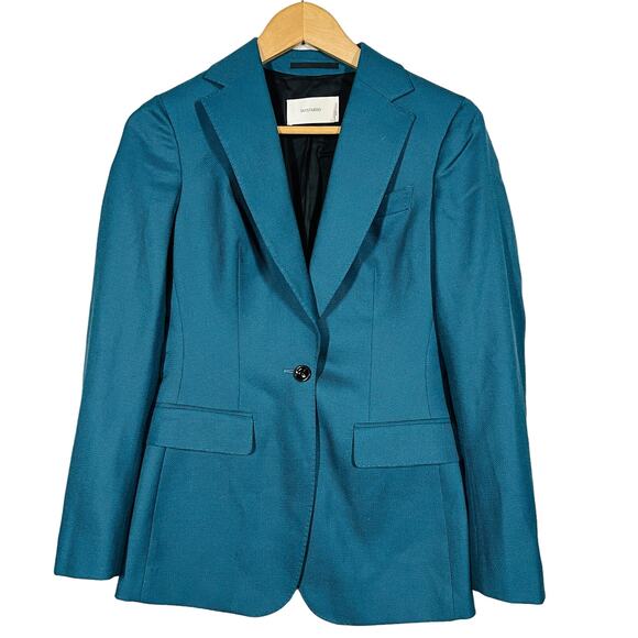 Suistudio Blazer Jacket Jewel Green Single Button Career Casual - 34 - Picture 1 of 6